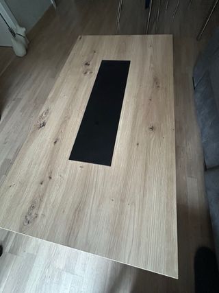 Mesa de centro madera y cristal