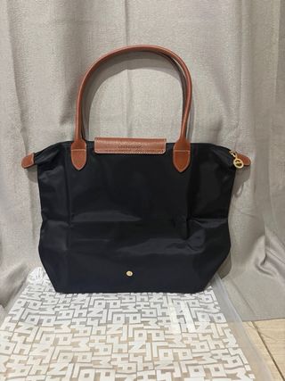 Longchamp Borsa Nera Pelle Marrone
