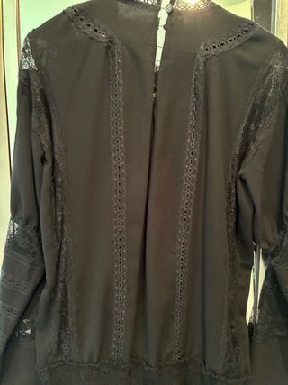 Vestido Highly Preppy Negro Encaje