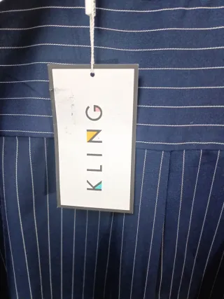 Camisa Kling lazo rayas azul