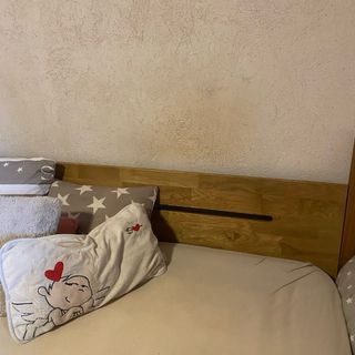 Estructura Cama JYSK Roble Macizo 180x200