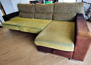 Sofá Chaise Longue 3m reclinable, extens. y arcón
