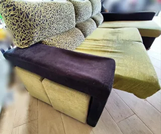 Sofá Chaise Longue 3m reclinable, extens. y arcón