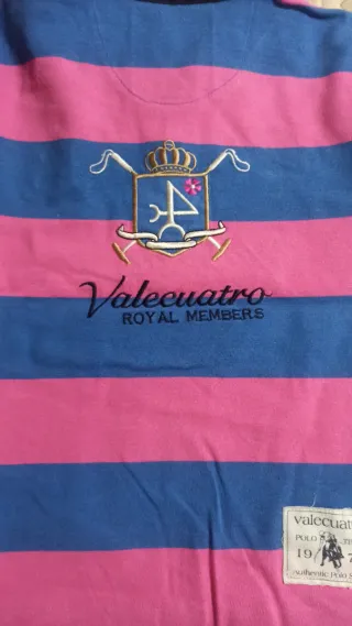 Polo Valecuatro rayas mujer L/niña talla 8