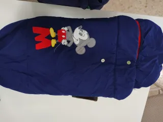 Saco Carro Bebé Mickey Azul y Rojo