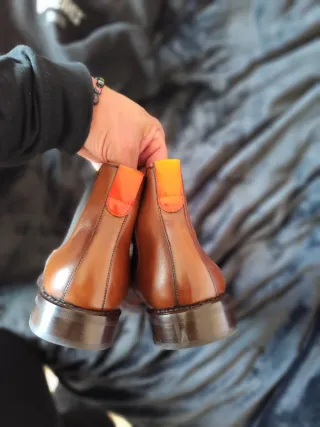 Botas Hargreaves Cuero Marrón Talla 42