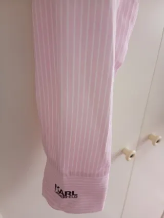 Camisa Karl Lagerfeld Mujer Rosa Rayas