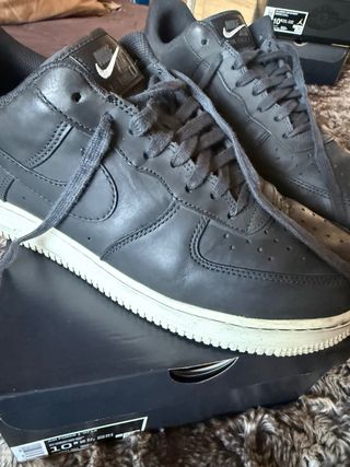 Nike Air Force 1 Talla 44.5 Negro/Gris