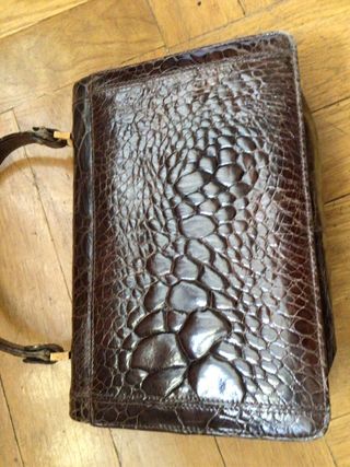 Bolso de mano piel vintage