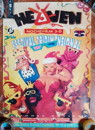 Lote 2 Posters Discoteca Heaven Valencia