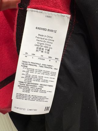 Maglia Armani Jeans rossa taglia 44