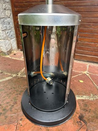 Estufa Terraza Enders Negra/Plateada