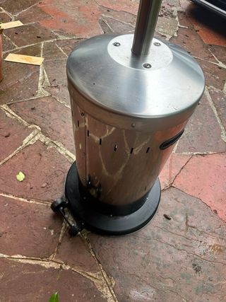 Estufa Terraza Enders Negra/Plateada