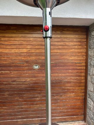 Estufa Terraza Enders Negra/Plateada