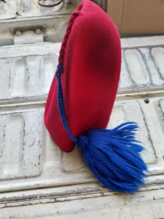 Fez Bersagliere Rosso con Nappa Blu