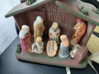 Portal de Belén de porcelana