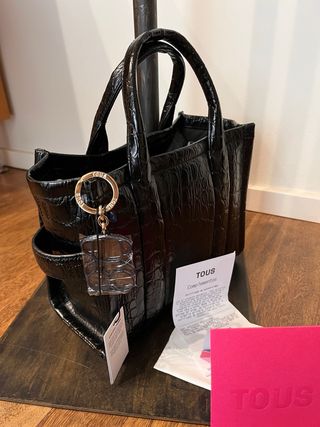 Llavero Tous Oso Silhouette Negro