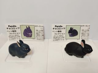Set 3 Miniature Kaiyodo Furuta - Conigli