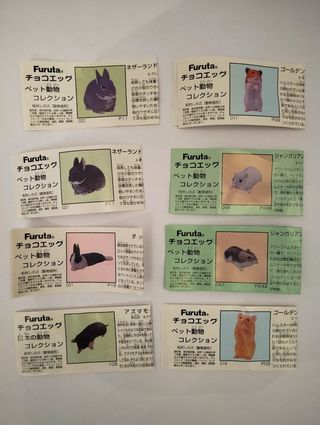 Set 3 Miniature Kaiyodo Furuta - Conigli