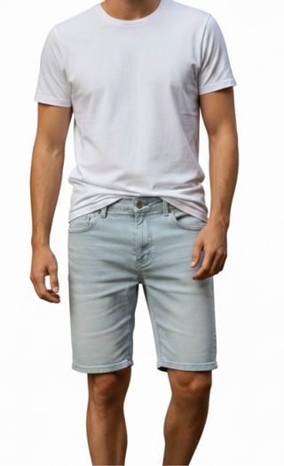 Pull&Bear Vaqueros Cortos Azules