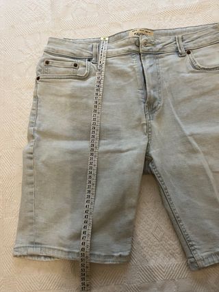 Pull&Bear Vaqueros Cortos Azules
