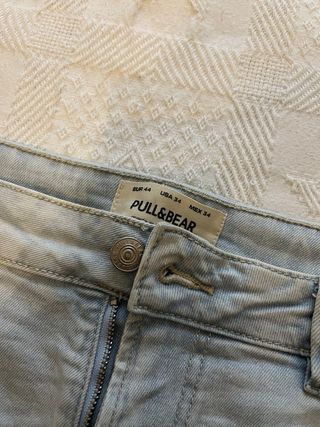 Pull&Bear Vaqueros Cortos Azules