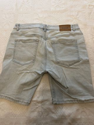 Pull&Bear Vaqueros Cortos Azules