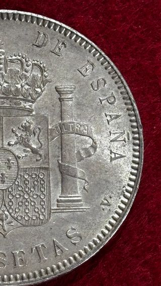 5 Pesetas Plata Alfonso XIII 1899 - Sin Circular
