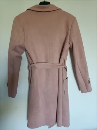 Soprabito donna simil velluto rosa