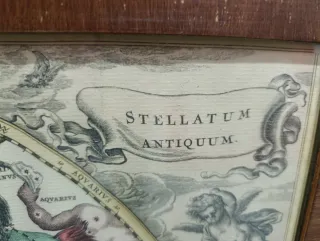 2 grabados antiguos constelaciones zodiaco