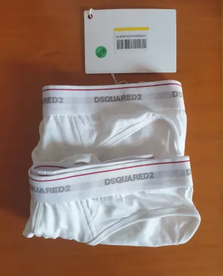 Pack de 2 slips Dsquared2 blancos talla S