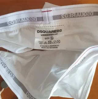 Pack de 2 slips Dsquared2 blancos talla S