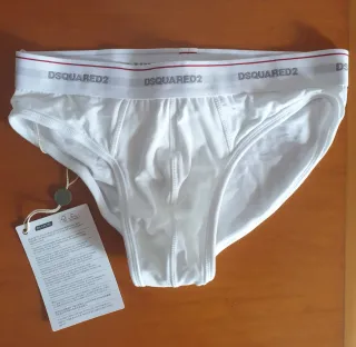 Pack de 2 slips Dsquared2 blancos talla S