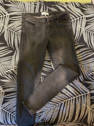 Pantalón vaquero negro Mango mujer