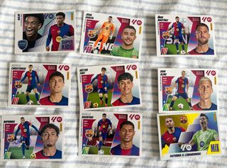 9 Cromos Panini La Liga FC Barcelona