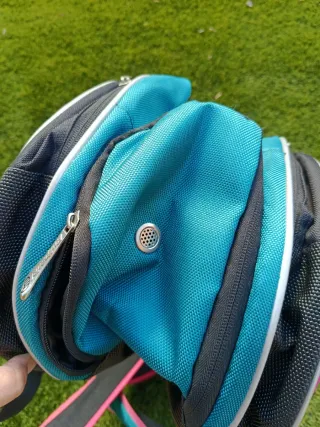 Paletero Bullpadel Tournament Rosa/Azul Cata T.