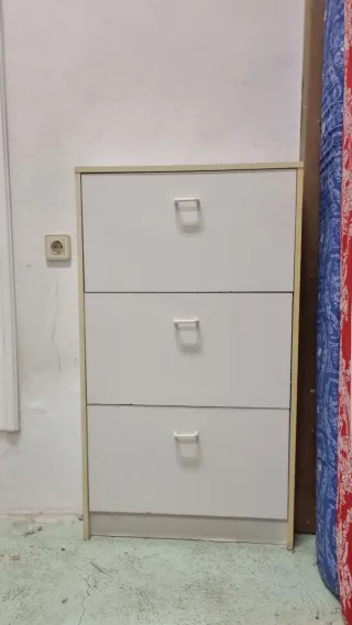 Zapatero abatible blanco