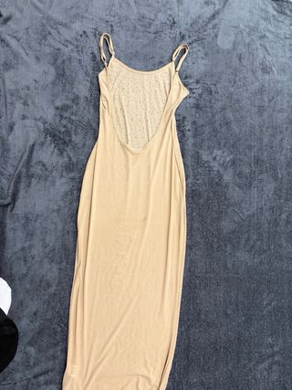 Vestito lungo con strass