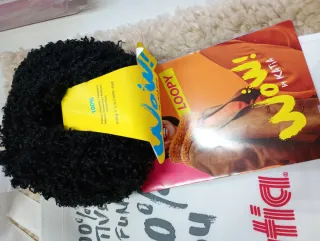 2 ovillos Katia Loopy Borrego Negro