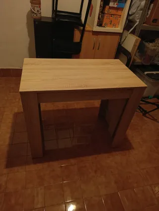 Mesa extensible de madera