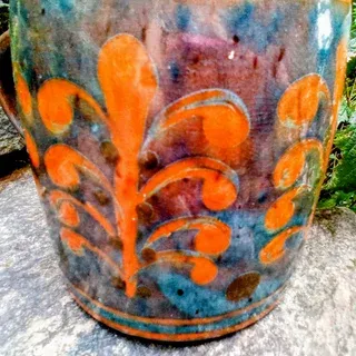 Boccale Vtg Anton  Lang  Keramik  Oberammergau