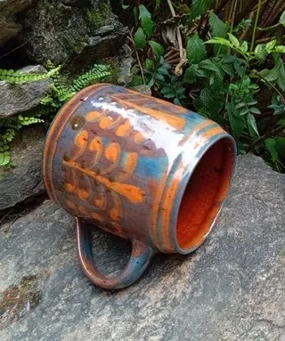 Boccale Vtg Anton  Lang  Keramik  Oberammergau