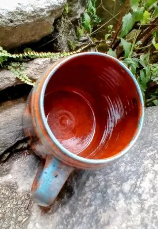 Boccale Vtg Anton  Lang  Keramik  Oberammergau