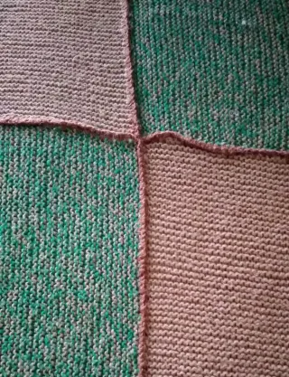 Coperta lana fatta a mano