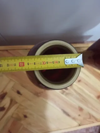 2 Jarrones Rojos Brillantes