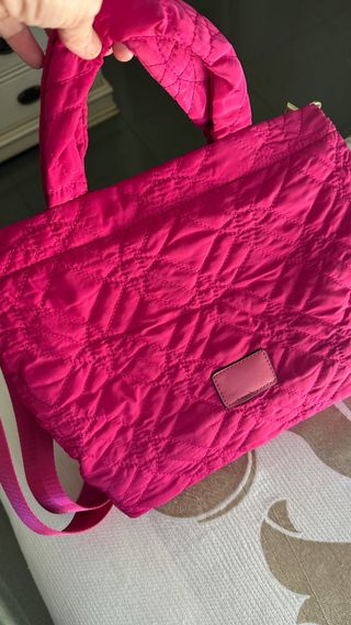 Bolso rosa acolchado