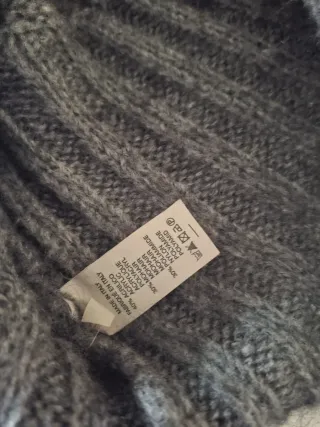 Abito donna grigio collo alto