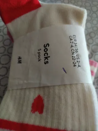 Calcetines H&M 5 pares talla 36