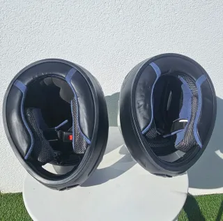 2 Cascos Moto Integrales Negros