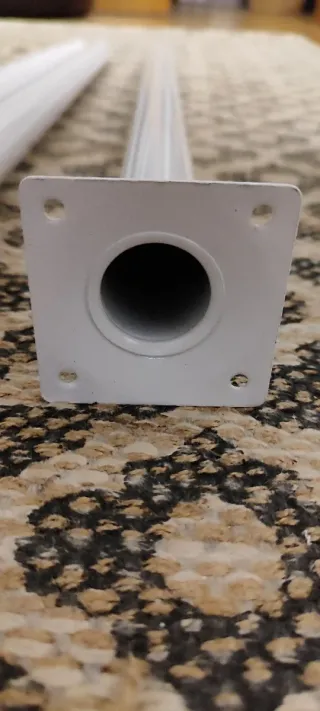 Patas para mesa metálicas blancas